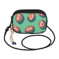 thumbnail image 2 of FORMRS Mini Crossbody Bag for Women Adjustable Rope Shoulder Casual Phone Purse, Brown American Footballs, 2 of 7