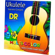 DR Strings Ukulele Multi-Color Soprano Concert Strings