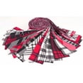 thumbnail image 2 of Soimoi 40Pcs Check & Tartan Print Cotton Precut Fabrics For Quilting Craft Strips 2.5x42inches Jelly Roll - Magenta & Black, 2 of 4