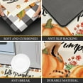 thumbnail image 4 of Pumpkin Kitchen Rugs Set of 2, Farmhouse Buffalo Plaid Fall Kitchen Floor Mat, Non Slip Anti Fatigue Kitchen Mats for Floor, Cushioned Kitchen Runner Rug Set Fall Autumn Thanksgiving Decor, 4 of 6