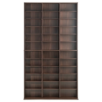SKYSHALO Multimedia Storage Cabinet, Espresso Finish, with Door