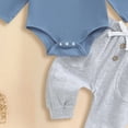 thumbnail image 5 of Hessimy Toddler Boy Cartoon Print Short Sleeve Top and Shorts 2 Piece Pajama Set,Cartoon Pjs(Blue,3-6 Months), 5 of 6