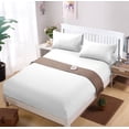 thumbnail image 4 of Funda de cama 100% algodón Protector a prueba de polvo Sábana ajustable (blanco 180 * 200 + 27), 4 of 8