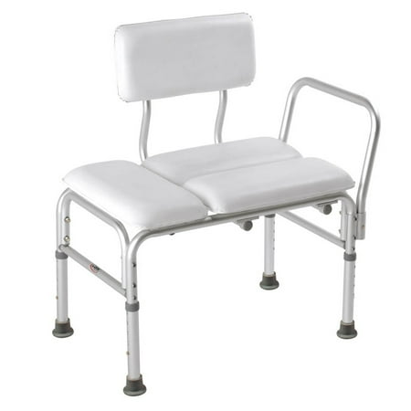 Vinyl Padded Bathtub Transfer Bench - Carex Deluxe Vinyl Padded Tub Transfer Bench with Full Seat 28-3/4'' W x 22-1/4'' D x 30'' H, 1 Count
