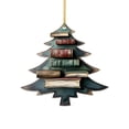 thumbnail image 2 of Colgante de libro de acrílico de doble cara para árbol de Navidad - adorno navideño de 2,5" para decoración de árbol y puerta en interior/exterior, 2 of 5