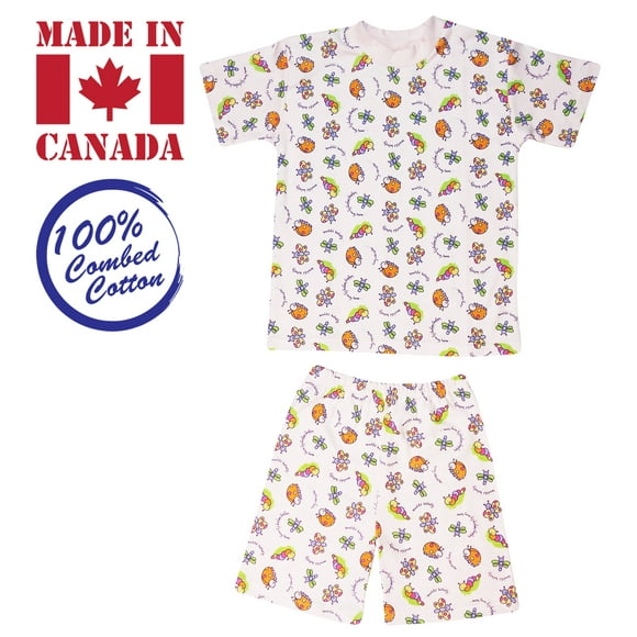 Exian Vals Kids 2-piece, T-Shirt & Elastic Shorts, 4 Years, Lady Bug