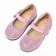 thumbnail image 4 of Rexoro Girls Princess Mary Jane Dress Shoes Kids Low Heel Bow Pumps for Wedding Party Pink Glitter 9 Toddler, 4 of 6