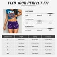 thumbnail image 5 of Susaid Crystal Purple Snowflake Print Intensify Workout Shorts for Women Seamless Scrunch Short Gym Yoga Running Sport Active Exercise Fitness Shorts-Medium, 5 of 8