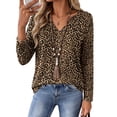 thumbnail image 4 of Zeagoo Womens Tops Long Sleeve V Neck Tee Shirts Dressy Casual Clothes Business Work Blouse, 4 of 6