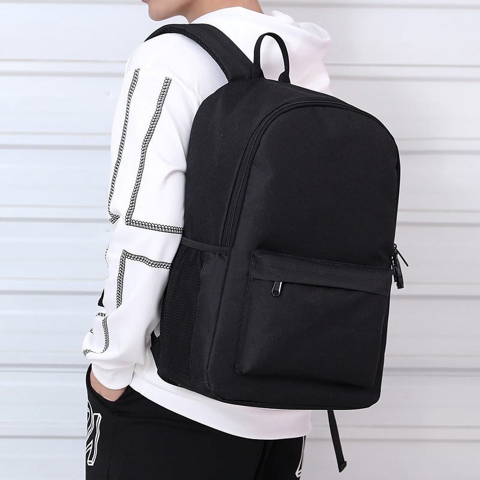 Dog Man Adventure Black Backpack for Students, Cute Anime School Bag, Lightweight and Spacious for Books, Gear, and Travel