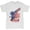Ash Gray, variant on Diving Bald Eagle T-Shirt Born to Be Free American Flag 4th of July Women's T-Shirt Tee, Pink, Large