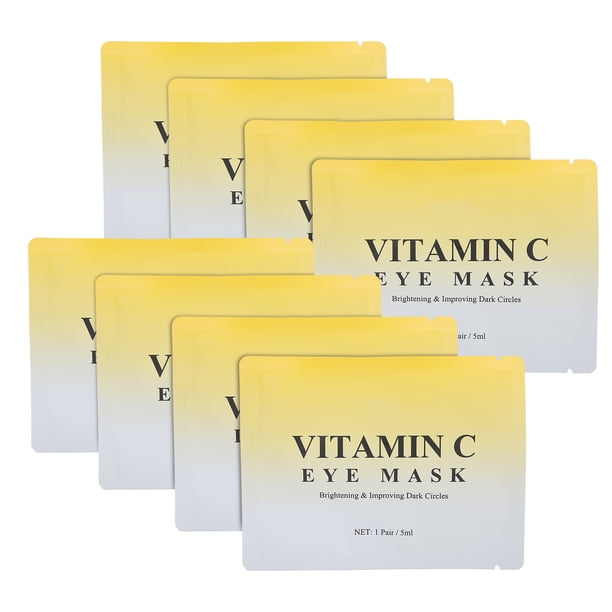 Moisturizing Eye Mask Eye Patch Anti-wrinkle Eye Patch Hydrating Eye Mask Eye Treatment BREYLEE 8Pcs VC Eye Mask Moisturizing Anti Wrinkle Dark Circle Removal Eye Patch 5ml ANGGREK Eye Mask