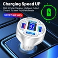thumbnail image 4 of Cargador de coche USB de 4 puertos Wdftyju con resistencia al calor, 4 of 7