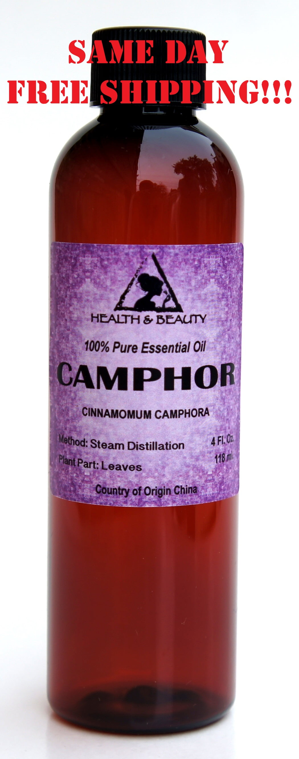 CAMPHOR ESSENTIAL OIL AROMATHERAPY 100% PURE NATURAL 4 OZ