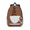 thumbnail image 1 of Easygdp Coffee Cafe Cup Mochila Ligera de 15 Pulgadas para Estudiantes, Mochila Cómoda para la Escuela y Viajes, Correas Ajustables, 1 of 6