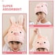 thumbnail image 4 of 2 toallas de secado rápido para niños, turbante de microfibra súper absorbente con orejas de conejo, gorro de secado rápido para ducha, 4 of 7