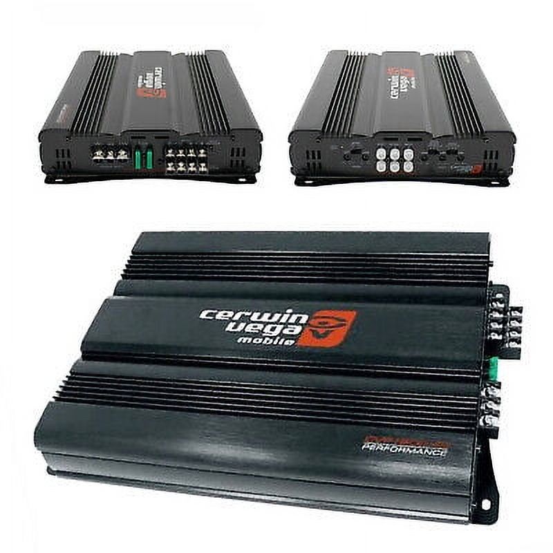 Cerwin Vega CVP1600.4D 1600W Amp + 4 XED650C Speakers + 4-Channel Kit
