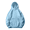 Sky Blue, variant on Women's Pullover Hoodies Fashion Solid Color Long Sleeve Fall Tops Crewneck Casual Sweatshirt Drawstring Comfy Tops with Pockets