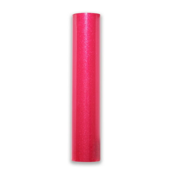 Magenta Glitter Vinyl Rolls for Cricut, Silhouette | 50 Feet | Translucent Permanent Adhesive Vinyl By Craftables