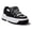 Black/White, variant on LUCKY STEP Stylish Thick Soled Sneakers Multi Colored Shoelaces Casual Shoes,Black&White,Womens