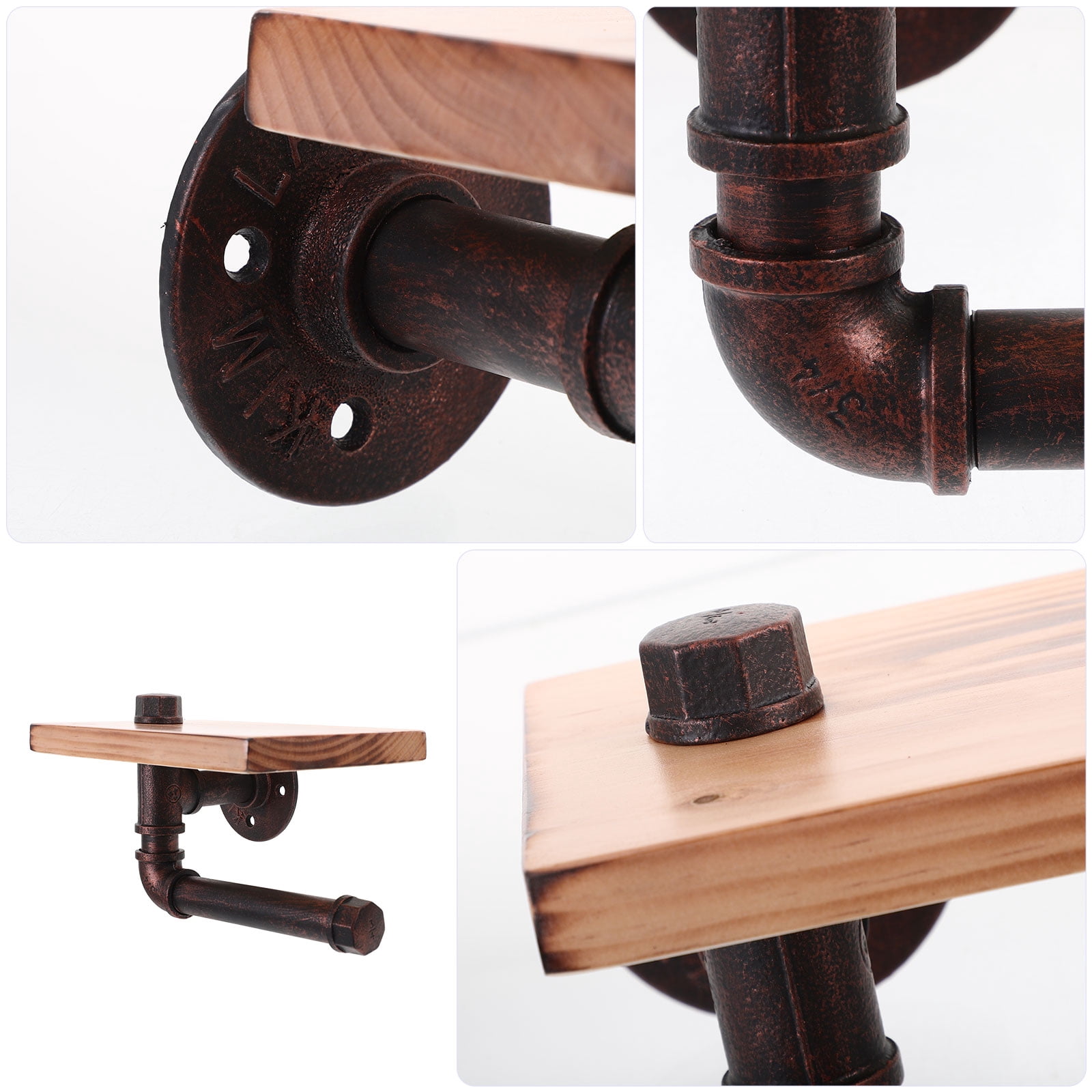 TAILTOSS Antique Copper Toilet Paper Holder Wall Mount Rack for Apartment Dwellers, 1 Pack, Bathroom Accessory