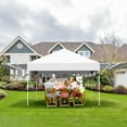 thumbnail image 2 of Patiojoy 10x17ft Pop up Canopy  3 Height Adjustment Folding Tent with Roller Bag White, 2 of 10