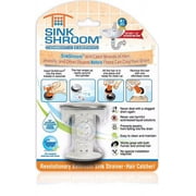 JUKA SinkShroom Chrome Edition Revolutionary Bathroom Sink Drain Protector Hair Catcher, Strainer, Snare