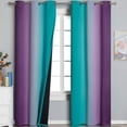 thumbnail image 1 of Cortinas Estelar Textiler Ombre, color verde azulado, 107 x 213 cm, 1 of 9