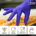 thumbnail image 6 of 1st Choice Indigo Nitrile Exam Gloves, Size Large, 200 Count, Light-Duty, 6 of 7