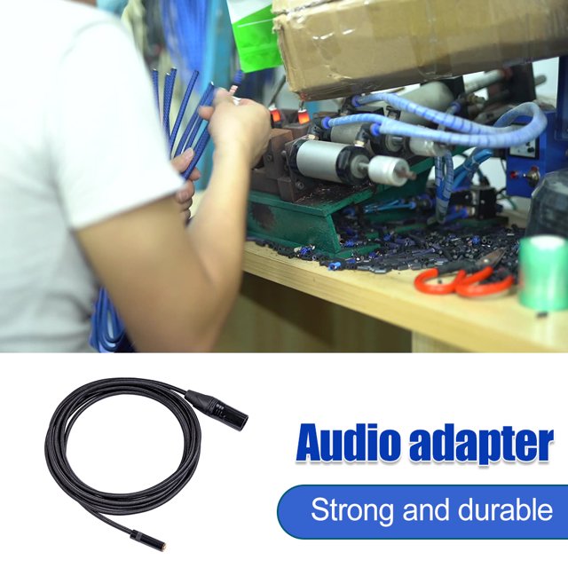 Dual Shielded Audio Cable Wear-resistant Plug Adapter Video Microphone Music Player. Camera Switch Home Supplies for Smartphone Microphone Music Player 3m