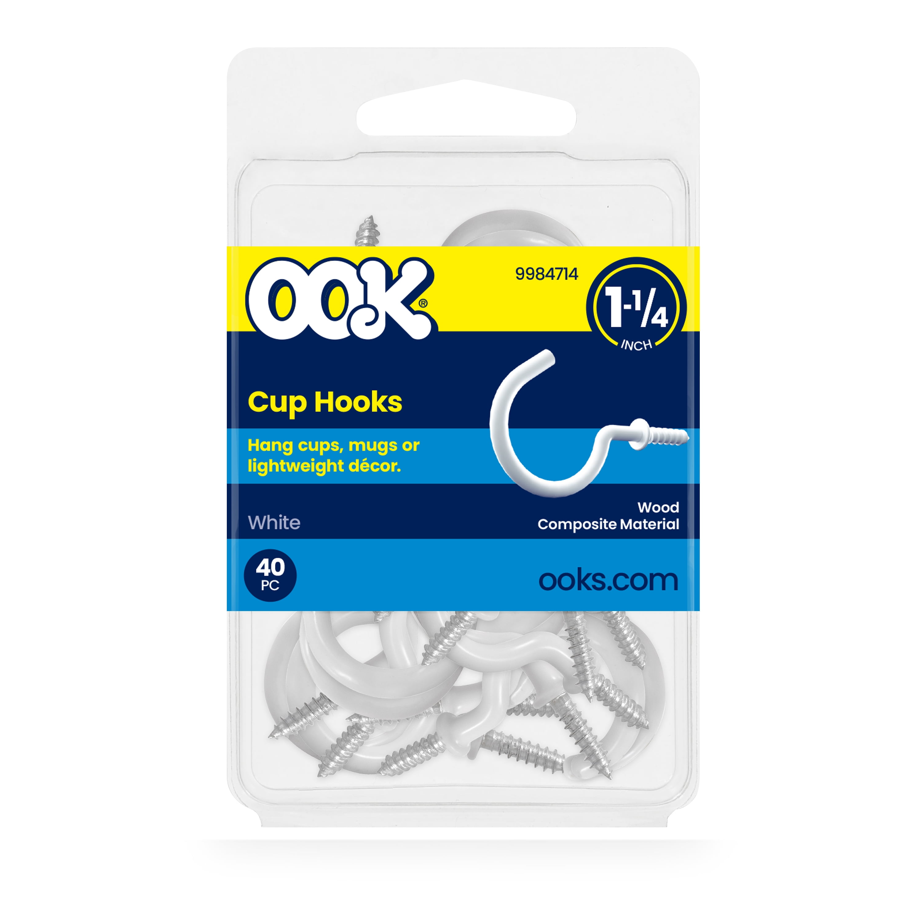 Ook Cup Hooks, 7/8