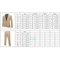 thumbnail image 5 of Cloudstyle Mens 2 Piece Suits One Button Formal Slim Fit Solid Color Wedding Tuxedo, 5 of 5