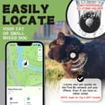 thumbnail image 5 of KANCOKIT Reflective AirTag Cat Collar with Bells, Cat Tracker Collar with Silicone Airtag Holder for Girl Boy Cats, Kittens and Puppies, Black, 5 of 9