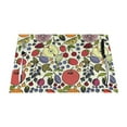 thumbnail image 1 of XMXT 1 Pcs Woven Placemats, Fruit Berry Graffiti Stain Resistant Anti-Skid Placemat for Kitchen Table, 12 x 18 inches, 1 of 6