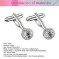 thumbnail image 4 of Tineasur Golf Ball Cuff-Link Electroplated Durable Lightweight, 4 of 8