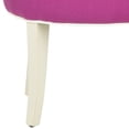 thumbnail image 6 of SAFAVIEH Georgia Contemporary Glam Upholstered Vanity Stool, Fuchsia/Cream, 6 of 7