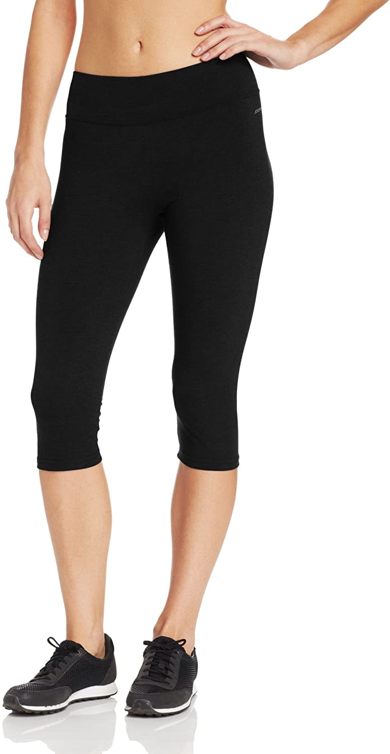 Jockey Women's Activewear Cotton Stretch Capri Legging, black, S ...