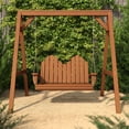 thumbnail image 2 of Amish Casual Adirondack Heavy Duty Swing with A-Frame Stand, Semi-Solid White, 2 of 9
