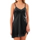 thumbnail image 1 of Gibobby Camisón de lencería Sexy para Mujer Día de San Valentín Camisón y satén para mujer, ropa dormir Sexy, vestido noche, negligés cortos(Negro,G), 1 of 5