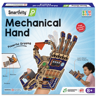 Smartivity, Robotic Mechanical Hand, STEAM Science Kit, Kids, DIY Toy, Ages 8-14, Unisex