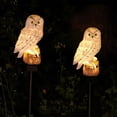 thumbnail image 3 of Lámpara con Estatuilla de Pájaro de Resina, Luces Nocturnas LED con Energía Solar para Jardín Al Aire Libre, Lámparas Decorativas Impermeables con Estaca A, 3 of 5