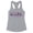 Heather Grey, variant on Birth Doula Tank Top Fitted Racerback Women's Small White