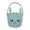 Green, variant on Pink Easter Themed Bunny Basket With Floppy Ear Handles Durable Polyester Woven For Toy And Snack Storage