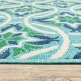 thumbnail image 2 of Oriental Weavers Meridian Indoor/Outdoor Rug - 5868L - 3'7" x 5'6" - in Blue/ Green - Moroccan Style, Water, Stain and Fade Resistant, Hose Clean, Patio, Outdoor Living Area Rug, 2 of 9