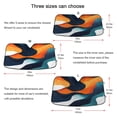 thumbnail image 5 of Yayeee Car Windshield Sun Shade Universal Fit Foldable Front Window Visor Protector, Size 55"x27.6", Green Abstract Wavy, 5 of 8