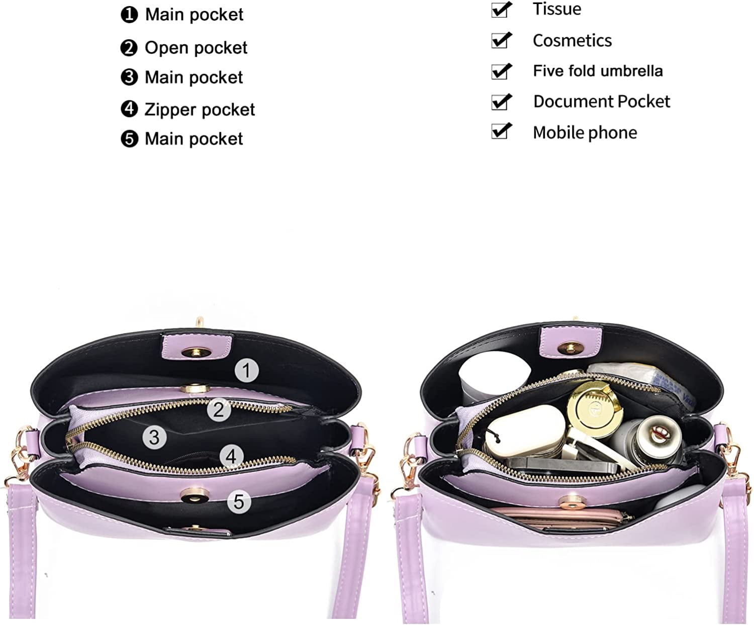 Small Crossbody Bags for Women Fashion Purses Lightweight Handbags Shoulder Bag