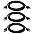 thumbnail image 2 of QVS 6ft 3-Pack High Speed HDMI UltraHD 4K with Ethernet Thin Flexible Black Cables, 2 of 2