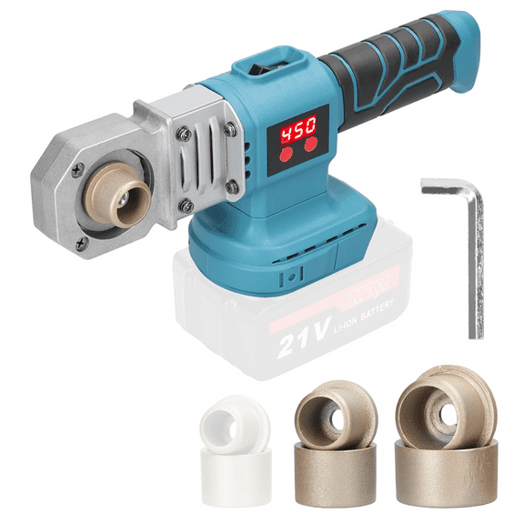 Plastic PPR Pipe Welding Machine Cordless Water Pipes Melting Device with Replacement Heads Fuse