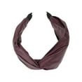 thumbnail image 5 of Unique Bargains 1 Pc Headband Cross Solid Hair Accessories for Women Wine Red, 5 of 5