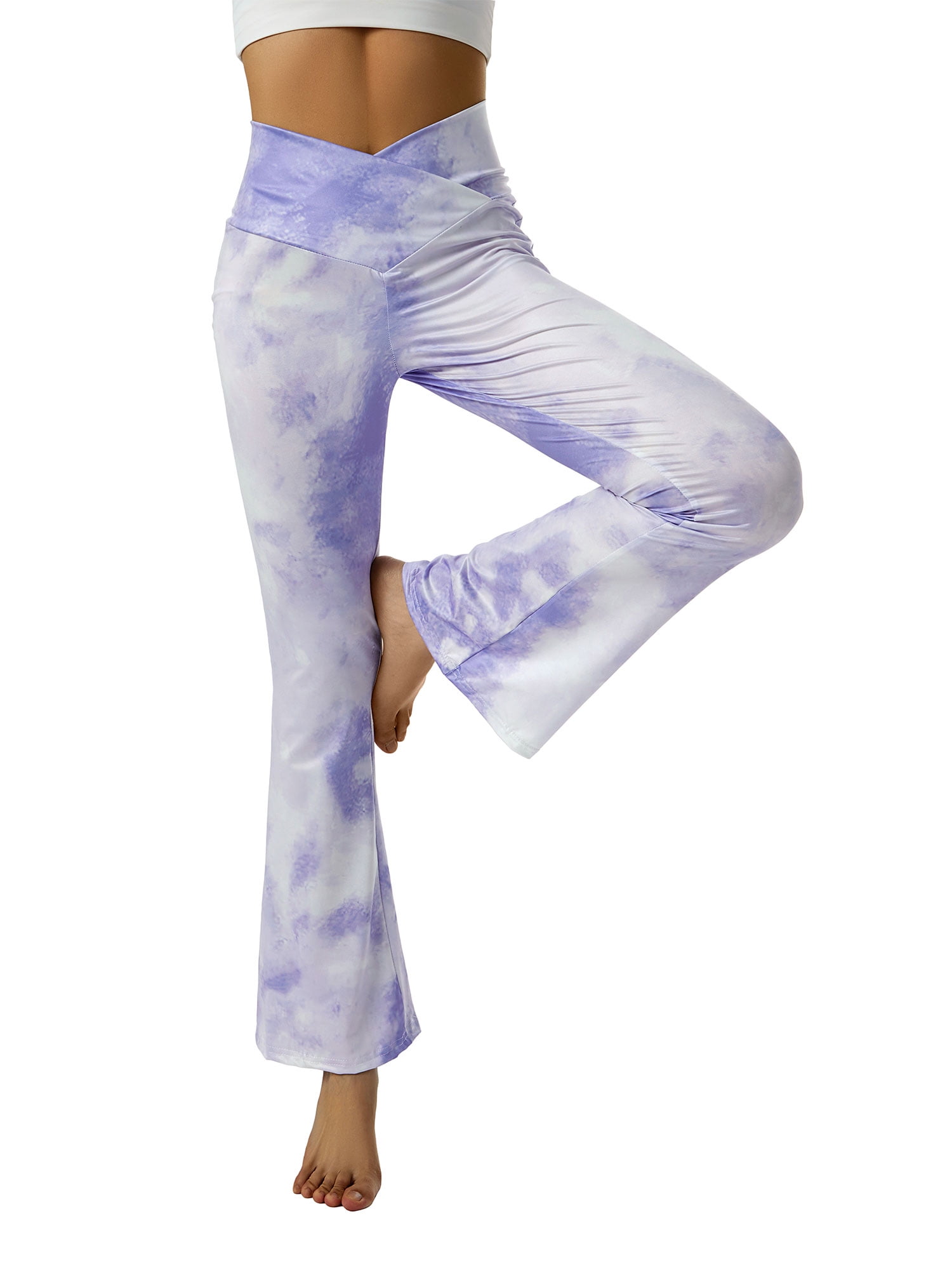 Gwiyeopda Women Bootcut Yoga Pants High Waist Stretch Yoga Pant Workout Pants Yoga Trousers